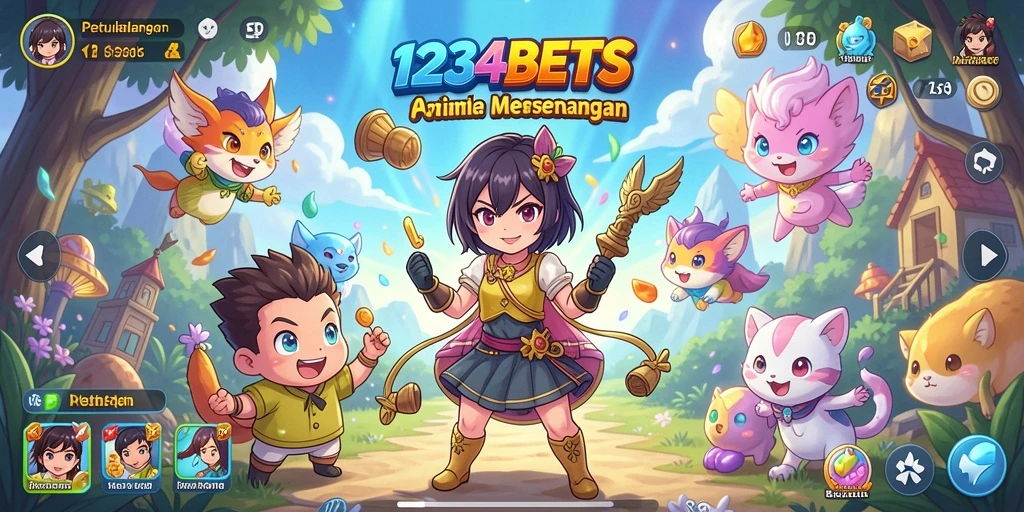 Gameplay menarik dari 1234BETS menampilkan karakter Anime yang dinamis.