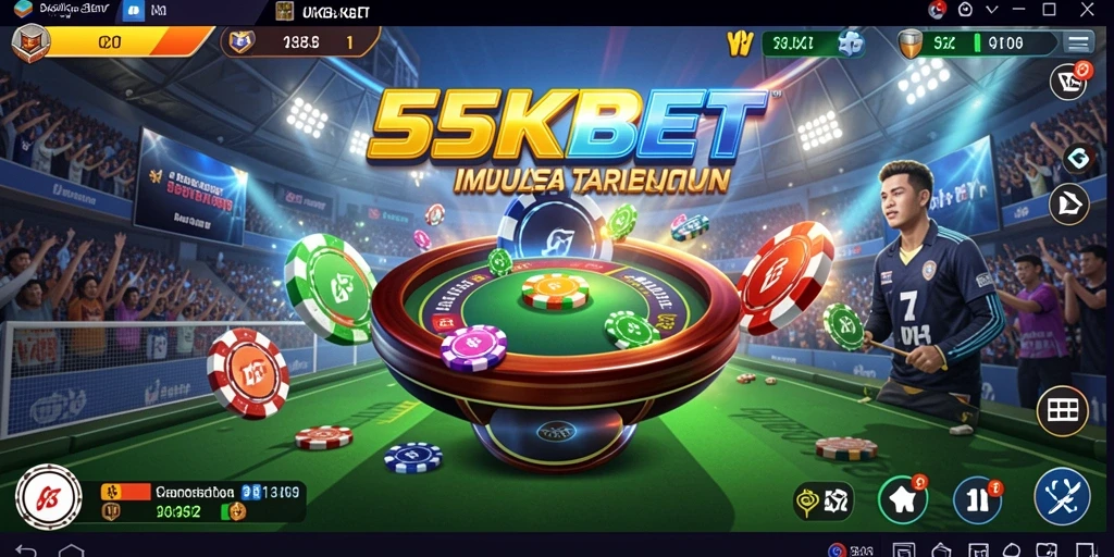 Screenshot gameplay yang menunjukkan suasana taruhan yang mendebarkan.