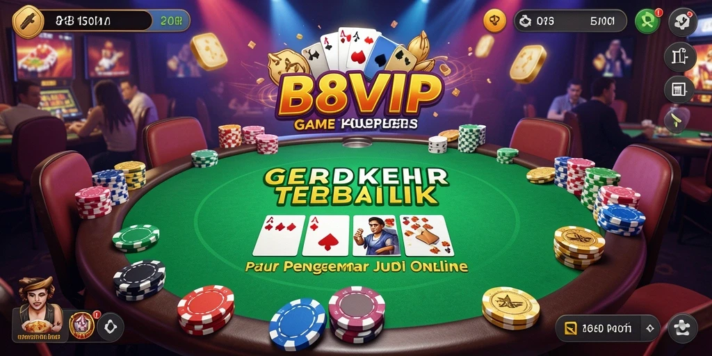 Gameplay seru di B8VIP yang menunjukkan ketegangan permainan Poker.