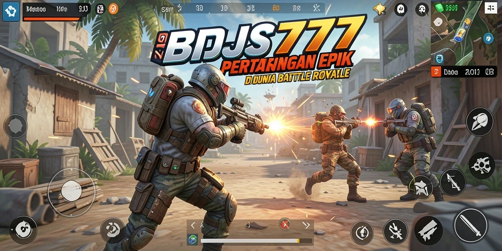 Tampilan gameplay seru dalam game Battle Royale BPJS777.