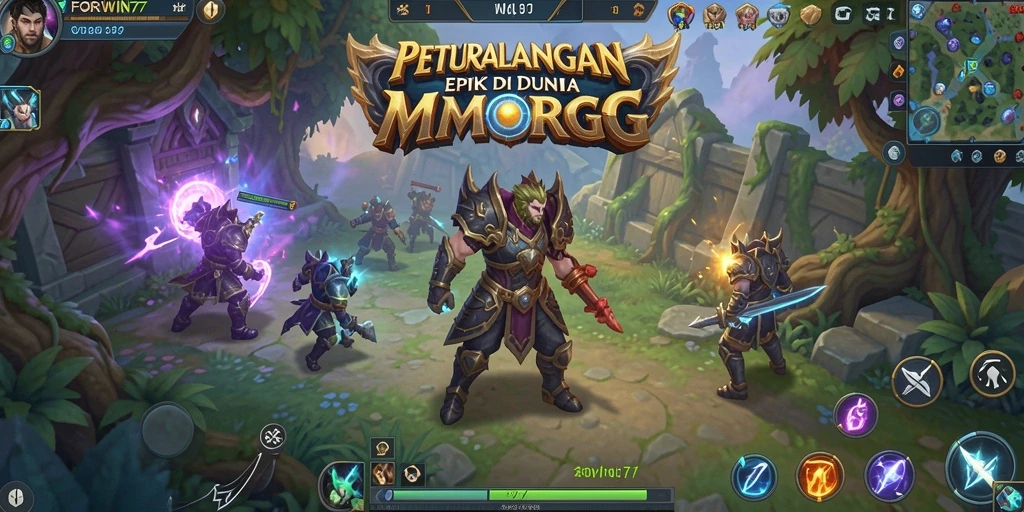 Tangkapan layar gameplay FORWIN77 yang menawan di dunia MMORPG.