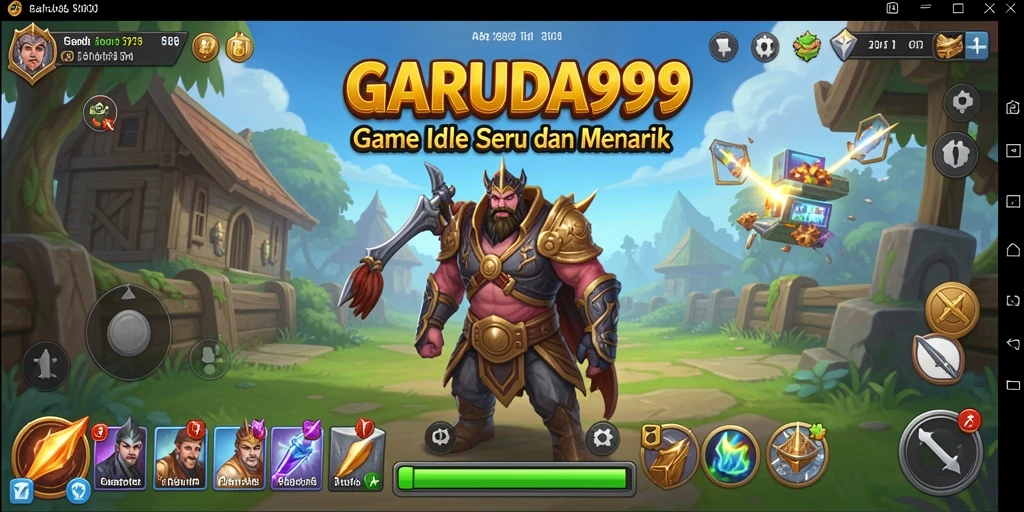 Tangkapan layar gameplay GARUDA999 yang menggambarkan keseruan bertani dan menjelajahi.