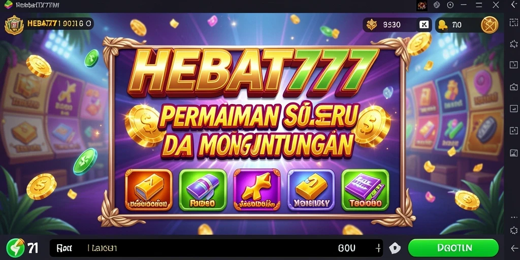 Screenshot gameplay HEBAT777 menampilkan pengalaman bermain slot yang seru.