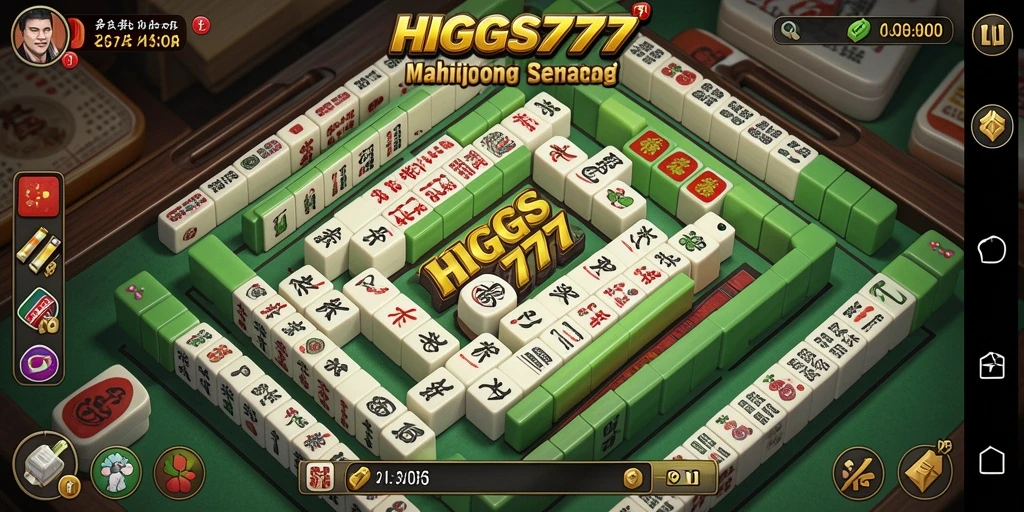 Screenshot HIGGS777 menampilkan gameplay Mahjong yang seru dan menarik.