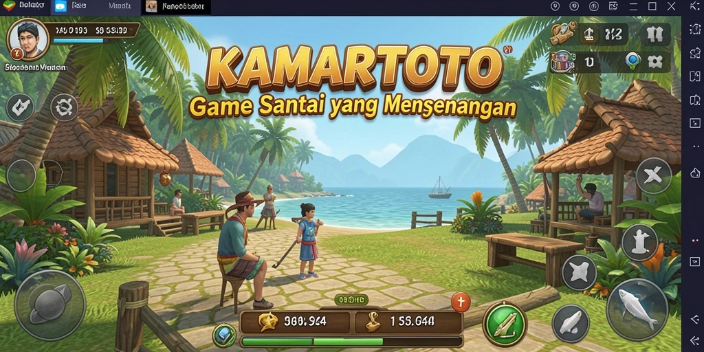 Tampilan gameplay seru dari KAMARTOTO yang penuh warna.
