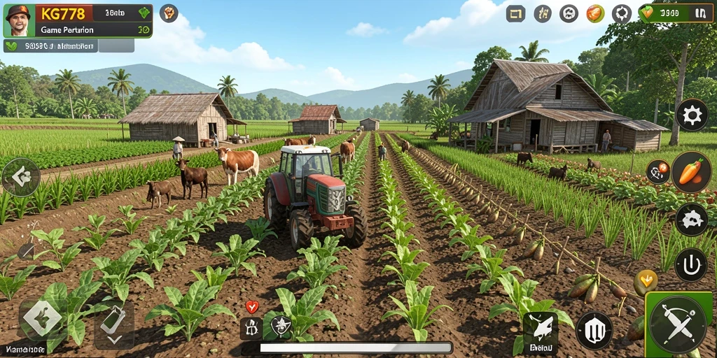 Screenshot KG778 menampilkan gameplay seru bertani yang menyenangkan.