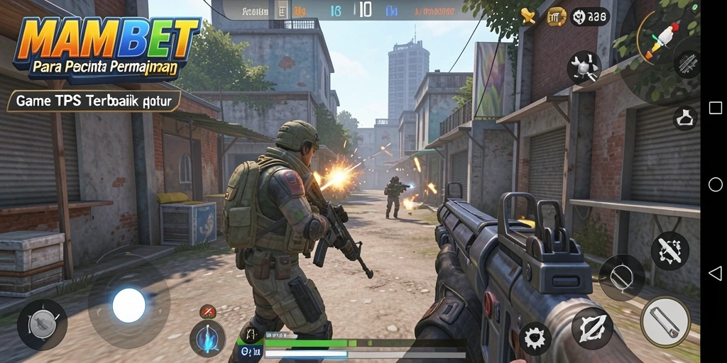 Screenshot gameplay MAMIBET menampilkan aksi pertempuran yang intens.