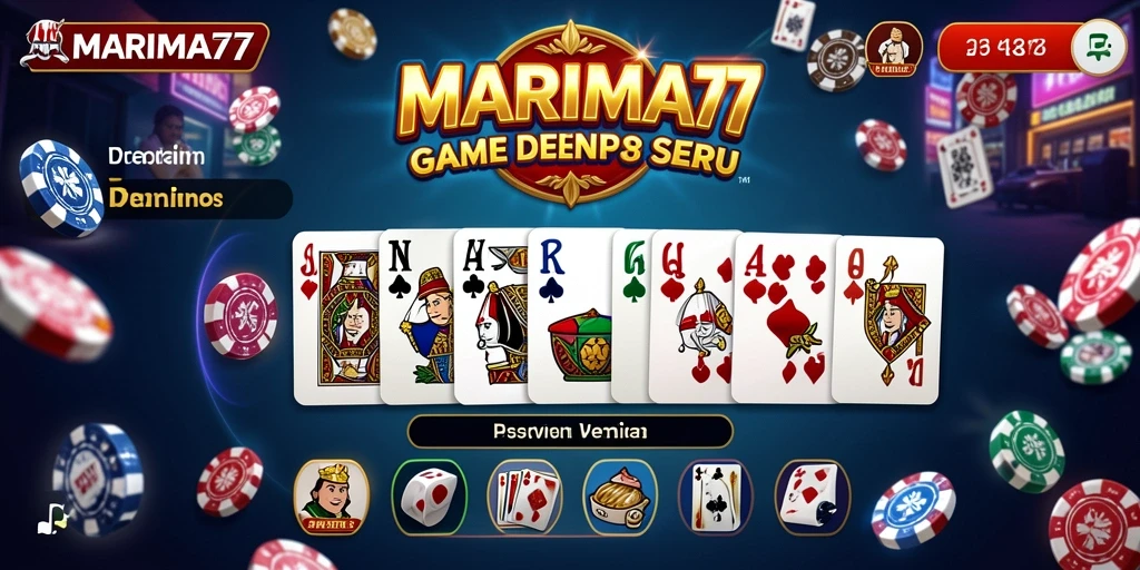 Tampilan permainan Domino yang menarik dan kompetitif di MARIMA77.