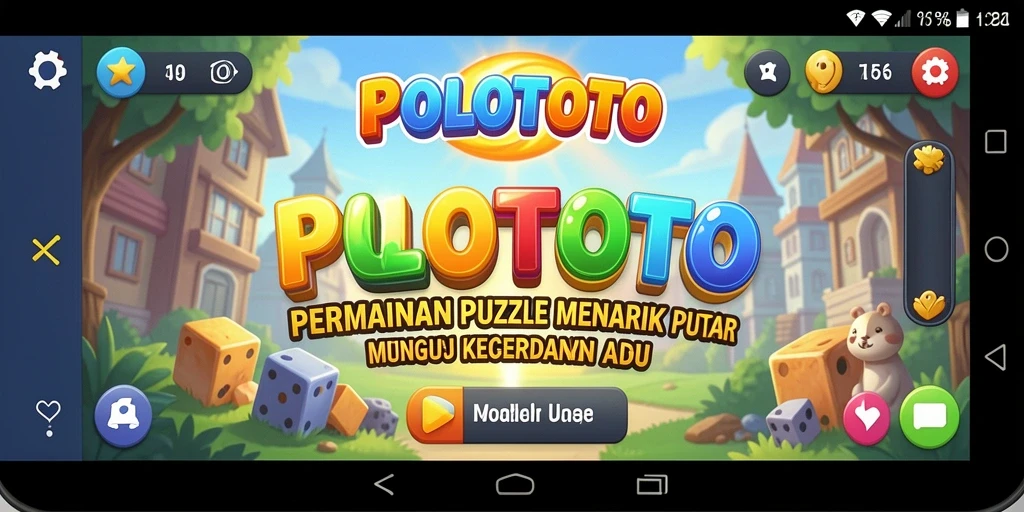 Tampilan gameplay POLOTOTO dengan berbagai tantangan Puzzle.