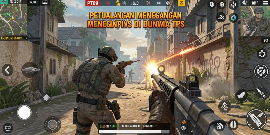Tampilan aktion seru dalam gameplay PT89 yang menantang.