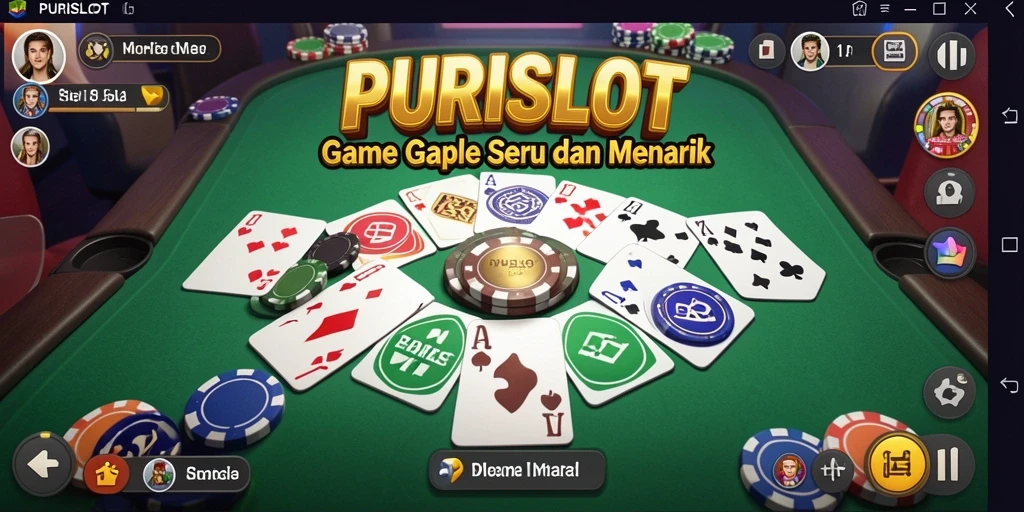 Tampilan menarik dari gameplay Gaple di PURISLOT.