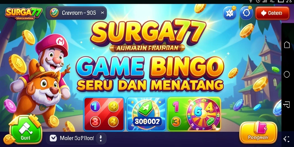 Tampilan gameplay Bingo SURGA77 yang menarik dan interaktif.