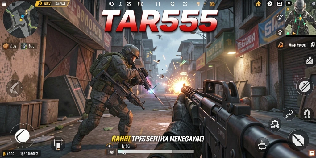 TAR555 menampilkan aksi seru dalam pertempuran TPS yang mendebarkan.