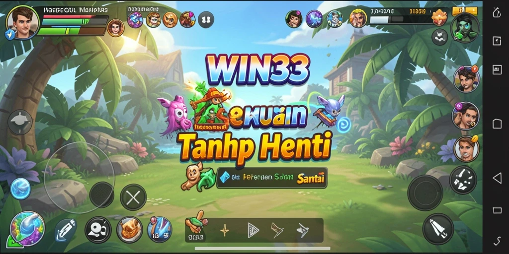Tampilan gameplay WIN33 yang menarik dan penuh warna.
